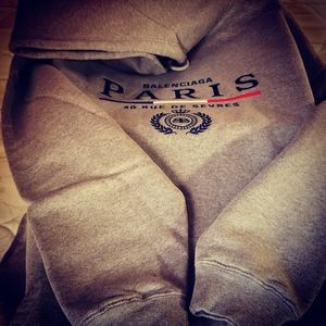 Balenciaga Paris logo flag hoodie